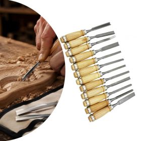 12 PCS / Set Woodworking Chisel Root Carving Wood Carving Tools