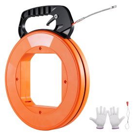 Fish Tape, 100-foot, 1/4-inch, PET Wire Puller with Optimized Housing and Handle, Easy-to-Use Cable Puller Tool