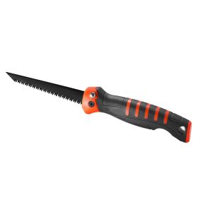 Folding Jab Saw, 5 in Foldable Jab Saw with Soft Grip Handle, Folding Drywall Saw with Triple Ground Teeth and Sharp Tip, for Drywall, Wood, PVC