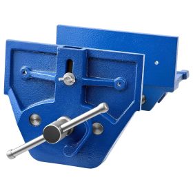 Woodworking Vise, 7 Inch Jaw Width, Quick Release Wood Bench Vise, 8 Inch Max Jaw Opening, Heavy-duty Cast Iron Construction