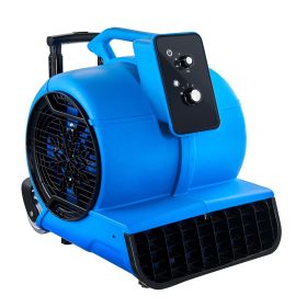 Floor Blower, 1560 RPM 4000 CFM, Air Mover for Drying and Cooling, Portable Carpet Dryer Fan with 3 Blowing Angles, Timer, 3-Speeds Adjustment