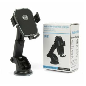 Qi Wireless Fast Charging Car Charger Mount Holder Stand 2 In 1 For Cell Phone (Option: Black)